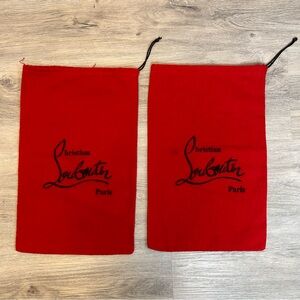 CHRISTIAN LOUBOUTIN bundle of 2 dust bags